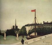 Henri Rousseau Notre-Dame Seen from Port Henri-IV Sweden oil painting artist